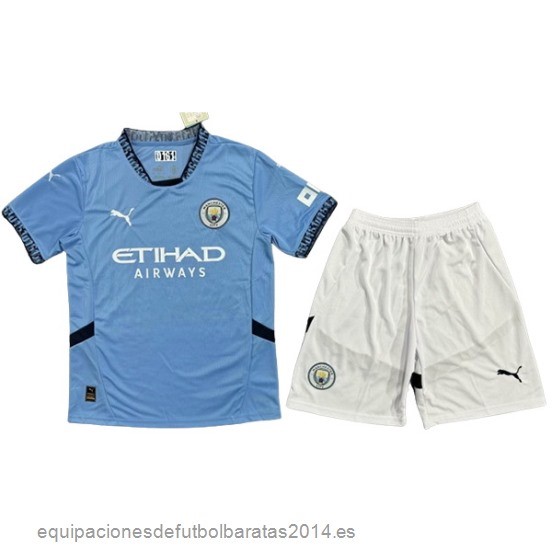 Nuevo 1ª Conjunto De Hombre Manchester City 24/25 Azul Baratas